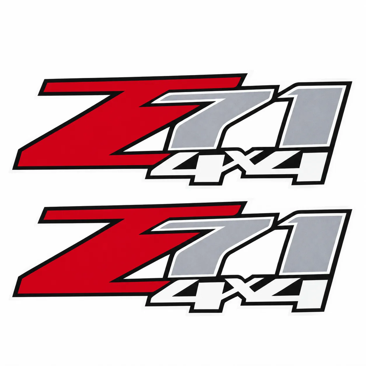 استيكر Z71 4×4 أحمر وفضي للسيارة